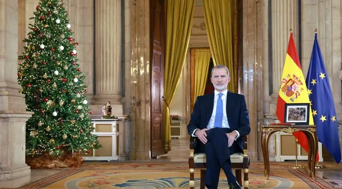 El discurso de Navidad del rey Felipe VI monopolizado casi totalmente por la DANA