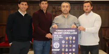 El Fútbol Base Sagunto y el Ayuntamiento presentan el Torneo de Navidad Vicent Graullera
