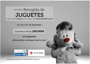 Carrefour arranca su tradicional campaña solidaria de ‘Recogida de Juguetes’ con una donación directa de 100.000€ a favor de Cruz Roja