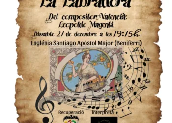 L'Associació Cultural l'Horta de Valéncia recupera la sarsuela "La Labradora" de Leopoldo Magenti en un concert solidari pels afectats per la DANA