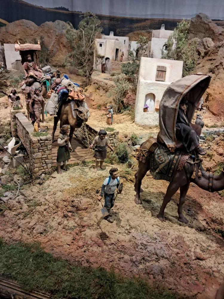 Un belén con voluntarios de la #DANA y estrellas para la esperanza. Así ha sido la inauguración de la navidad en Valencia