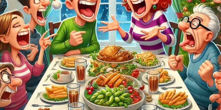 Cómo sobrevivir a la comida navideña con familiares enemigos
