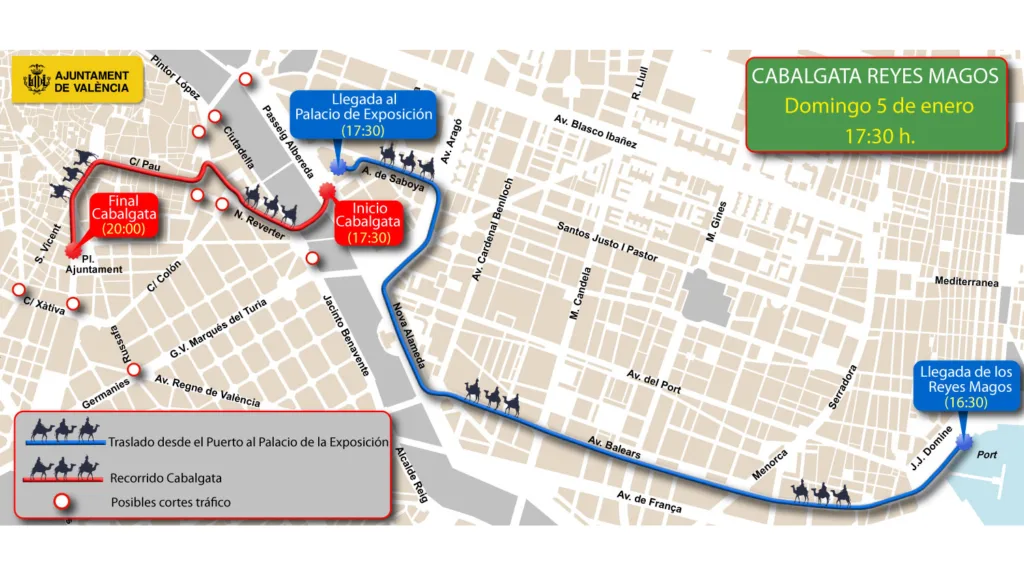 Todo listo para la Cabalgata de Reyes Magos en Valencia este 5 de enero 2 0103 Cabalgata Reyes Magos CAST