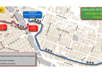 Todo listo para la Cabalgata de Reyes Magos en Valencia este 5 de enero
