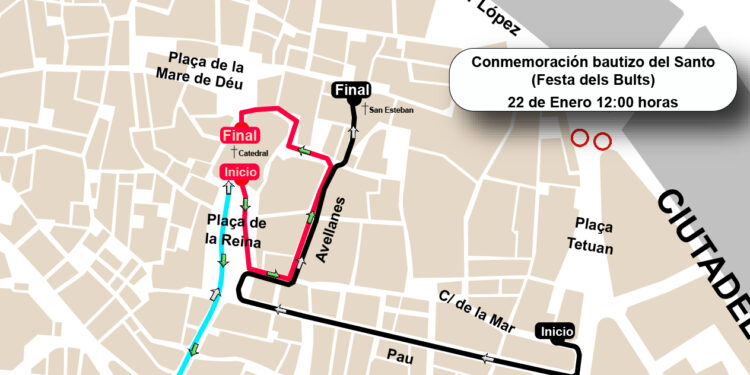 Valencia celebra la Festividad de Sant Vicent Màrtir con Procesiones, Mascletà y Restricciones de Tráfico 1 Valencia celebra la Festividad de Sant Vicent Màrtir con Procesiones, Mascletà y Restricciones de Tráfico