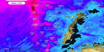 Lluvias y fuertes vientos en el fin de semana de Reyes
