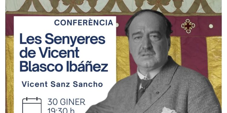 Conferència en Lo Rat Penat sobre "Les Senyeres de Vicente Blasco Ibáñez" 1 Conferència en Lo Rat Penat sobre "Les Senyeres de Vicente Blasco Ibáñez"