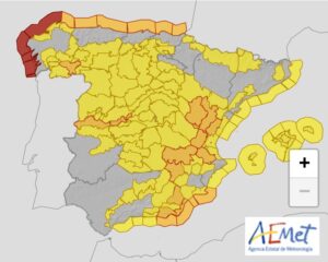 Avisos por viento de poniente de moderado a fuerte hoy y mañana en la Comunitat 2 Aemet avisos viento