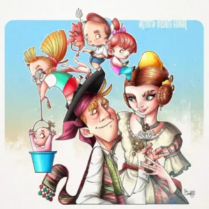 Boceto Falla La Unio 2025 infantil 1