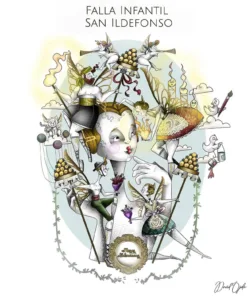 Boceto Falla San Ildefonso infantil