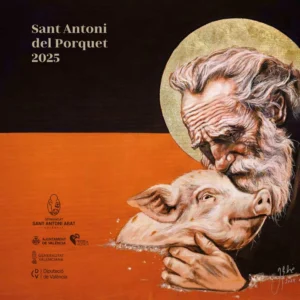 Bendición de animales por San Antonio Abad, este viernes, en la calle Sagunto a partir de las 11 horas 2 Cartel Sant Antoni 1 scaled 2