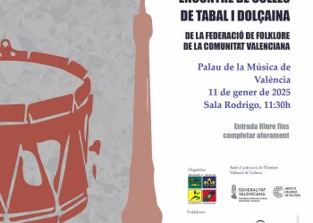 La Federación de Folklore organiza el II Encuentro de Colles de Tabal I Dolçaina en el Palau de la Música 4 La Federación de Folklore organiza el II Encuentro de Colles de Tabal I Dolçaina en el Palau de la Música