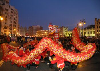 Hoy se celebra la Cabalgata del Año Nuevo Chino en el centro de Valencia