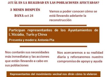 La AA.VV. Patraix reúne a representantes de Ayuntamientos de L'Alcúdia, Turís y Chiva para conocer su realidad tres meses después de la #DANA 1 La AA.VV. Patraix reúne a representantes de Ayuntamientos de L'Alcúdia, Turís y Chiva para conocer su realidad tres meses después de la #DANA