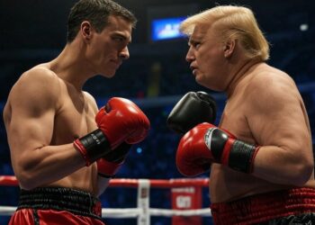Pedro Sanchez peleando contra Donald Trump 3