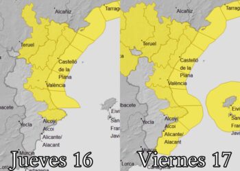Nueva #DANA. Avisos por lluvias, mala mar y nieve en el interior de Castello