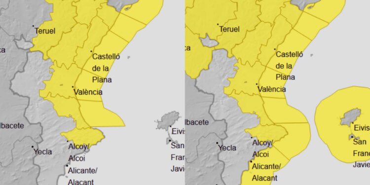 Nueva #DANA. Avisos por lluvias, mala mar y nieve en el interior de Castello