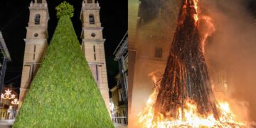 Canals volvió a cumplir la tradición y encendió la hoguera más grande del mundo por San Antón
