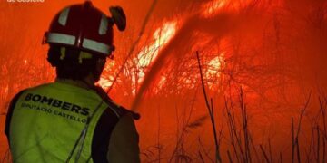 Extinguido el incendio en Nules que obligó a desalojar un camping con 40 personas