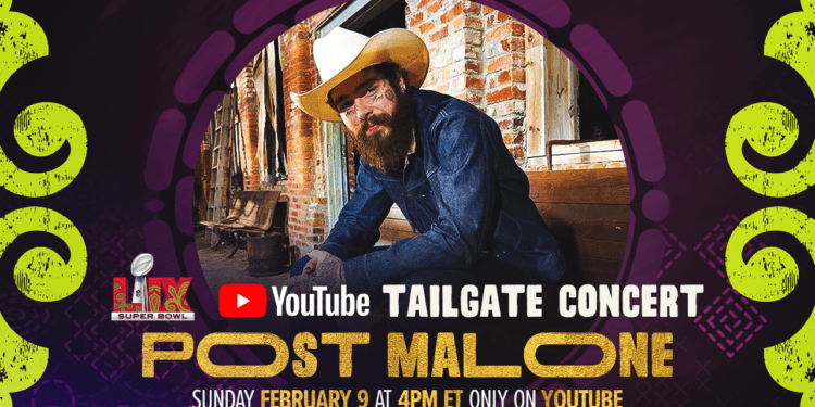 NFL: Post Malone encabezará el "YouTube Tailgate Concert" de la Super Bowl LIX 1 NFL: Post Malone encabezará el «YouTube Tailgate Concert» de la Super Bowl LIX