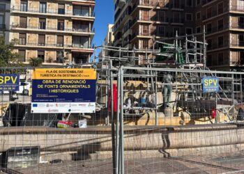 El Ayuntamiento de Valencia restaura la fuente del Turia