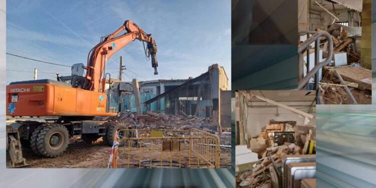 Comienza la demolición de la estación de metro de Paiporta tras DANA