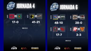 LNFA FEFA FUTBOL AMERICANO JORNADAS