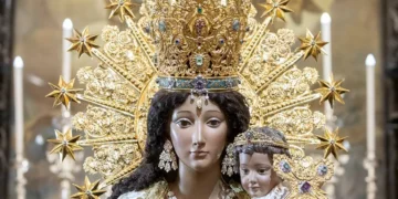 Gran acogida de la imagen peregrina de la Virgen de los Desamparados en la localidad sevillana de Marchena Primer destino dentro de su recorrido, por primera vez, a Sevilla