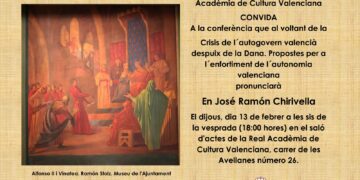 Juristes Valencians dona hui una conferència en la RACV al voltant de la crisis de l'autogovern despuix de la #DANA