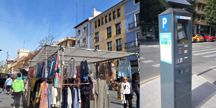 La zona azul sin efecto desde hoy en Valencia por Fallas