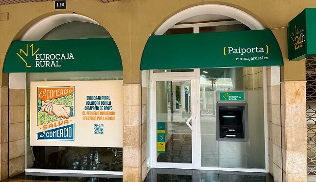 Eurocaja Rural impulsa la recuperación de los comercios afectados por la DANA 