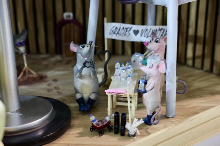 El Ninot de Convento Jerusalén realizado por Sáchez Llongo del Forn Pa i Porta ninot indultat