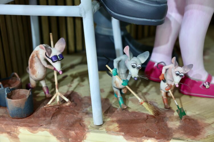 El Ninot de Convento Jerusalén realizado por Sáchez Llongo del Forn Pa i Porta ninot indultat