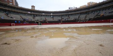 La lluvia suspende la corrida de toros de Talavante, Ortega y Rufo en Fallas 2025
