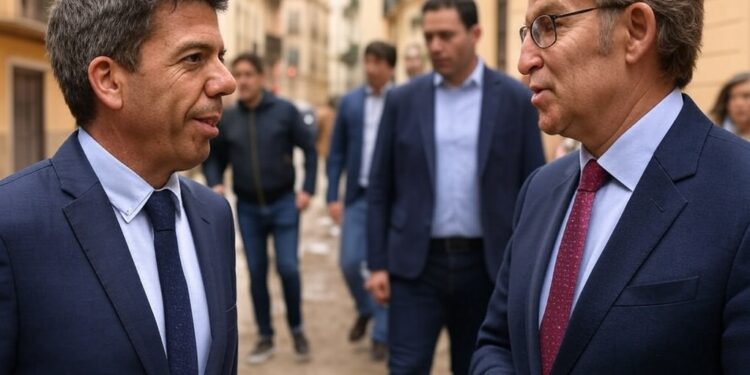 Carlos Mazón y el aval que no sorprende a nadie: respaldo sin fisuras a Feijóo en su reelección al frente del PP 1 Carlos Mazón insiste en la recuperación de Valencia tras la DANA y defiende la libertad educativa