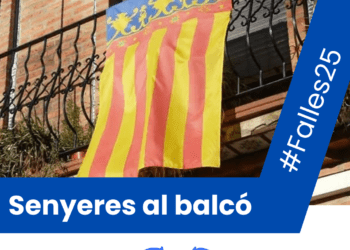 Lo Rat Penat impulsa la campanya "Senyeres al Balcó" durant les festes falleres 8 Lo Rat Penat impulsa la campanya "Senyeres al Balcó" durant les festes falleres