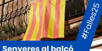 Lo Rat Penat impulsa la campanya "Senyeres al Balcó" durant les festes falleres