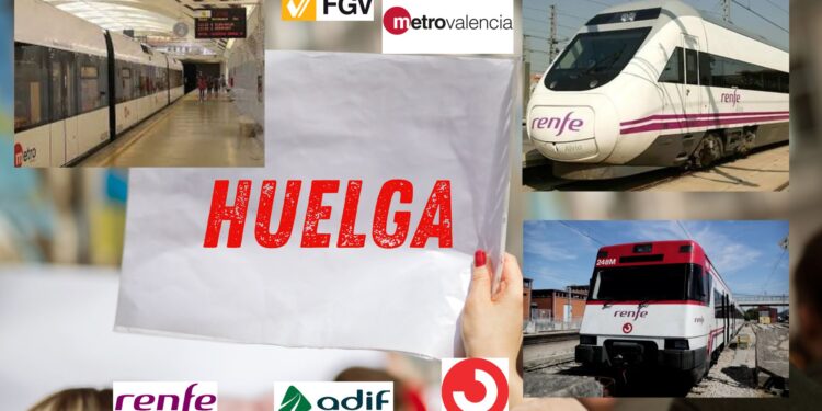 Huelgas de Metro y Renfe ponen en jaque la movilidad en Fallas, estos son los horarios