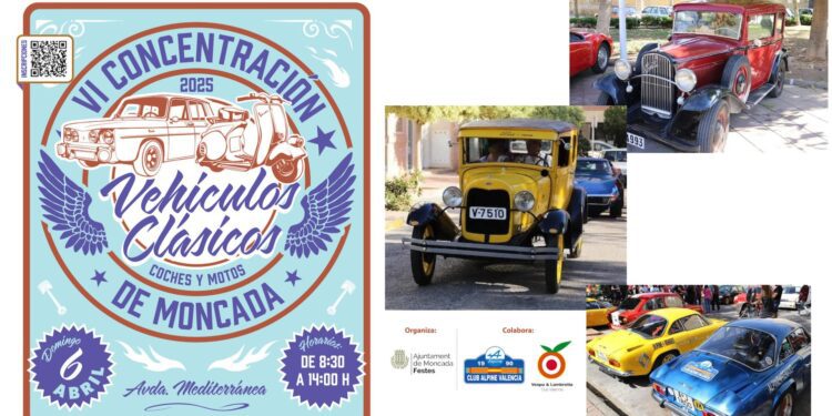 Moncada acogerá la VI Concentración de Vehículos Clásicos