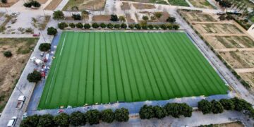 Valencia licita la iluminación del nuevo campo de fútbol municipal de La Torre-Faitanar proyectado tras las inundaciones de la dana