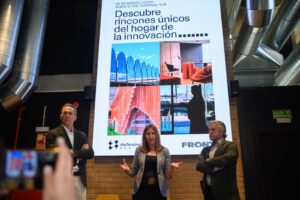 El cheff grauero Juan Torres se pone al frente del espacio gastronómico de The Terminal Hub 2 The Terminal Hub Quique Calabuig Angela Perez y Fernando Alino en la presentacion