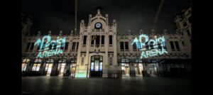 El Roig Arena crea un espectáculo de videomapping para la fachada de la Estación del Norte de Valencia 3 Videomapping Roig Arena 1