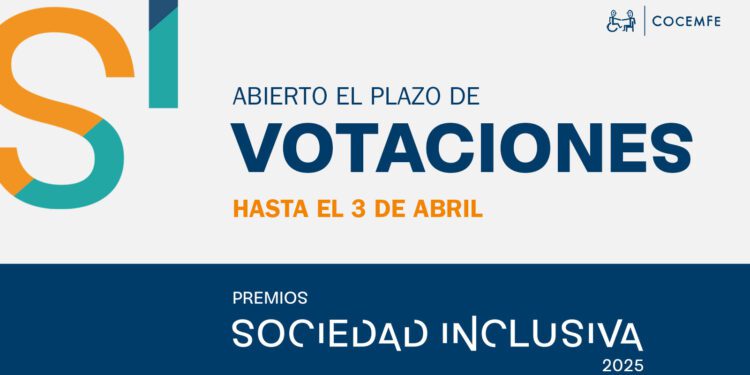 COCEMFE abre la votación popular de los "Premios Sociedad Inclusiva 2025" 1 COCEMFE abre la votación popular de los «Premios Sociedad Inclusiva 2025»