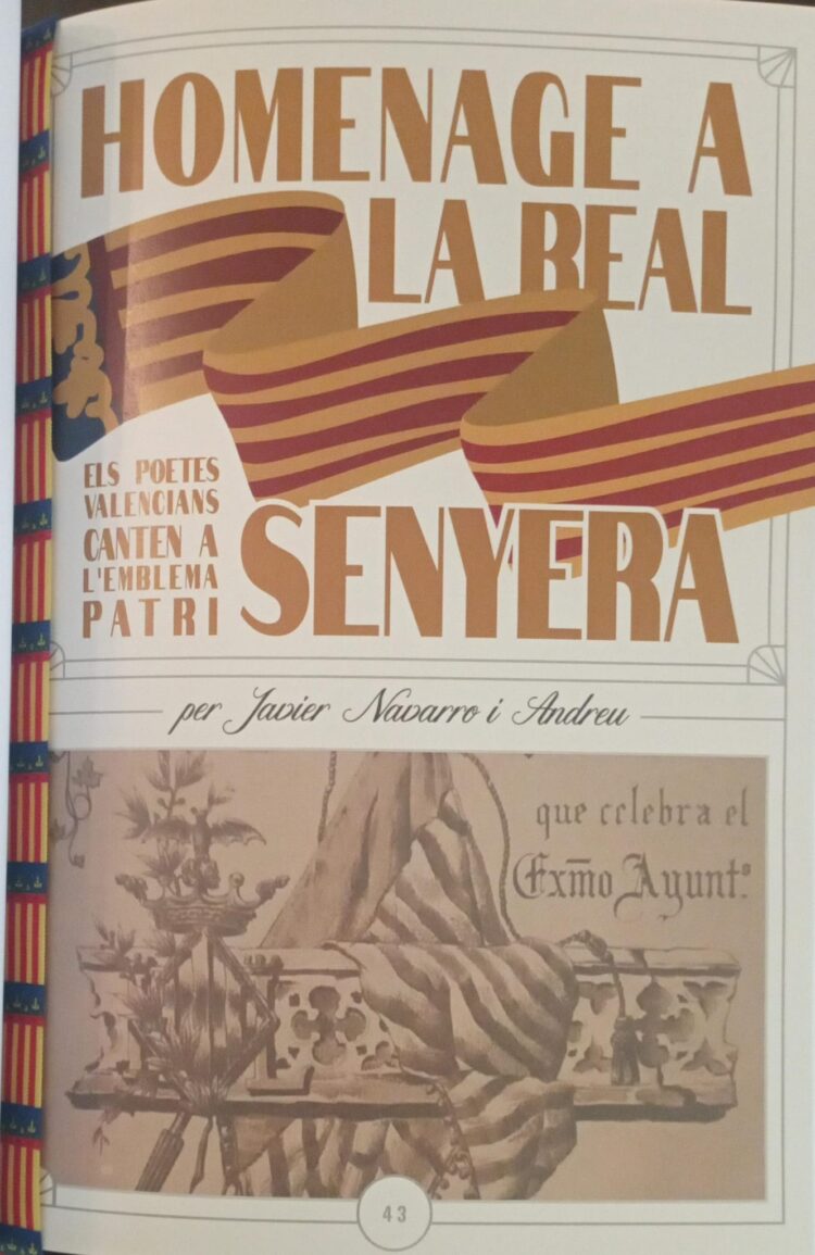 La Falla el Centenar de la Ploma presenta el seu llibret 2025: «Homenage a la Real Senyera»