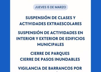 Torrent mantiene el cierre de colegios e instalaciones municipales para mañana jueves 6 de marzo 2 Torrent mantiene el cierre de colegios e instalaciones municipales para mañana jueves 6 de marzo