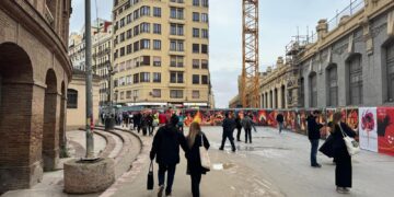 Metrovalencia abre parte de la calle Alicante a los peatones por Fallas entre el 8 y el 19 de marzo