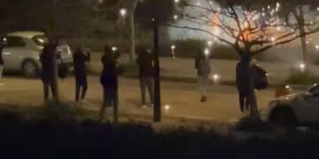 Un grupo de turistas entre Pinedo y La Punta la noche del 18 de marzo provocaron fuertes explosiones pirotécnicas