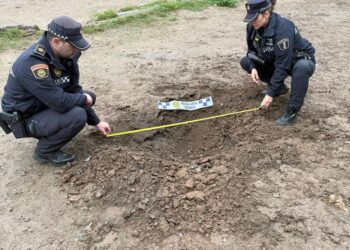 Una fuerte explosión pirotécnica hiere a un operario de limpieza y hace estallar cientos de cristales la noche pasada