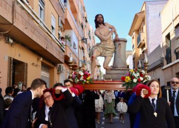 La Hermandad de la Flagelación del Señor de Torrent bendice su nueva imagen en su 80 Aniversario