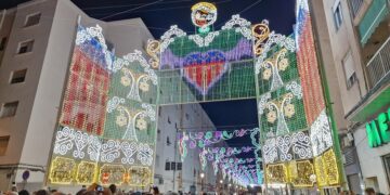 Premios de las calles iluminadas en las Fallas de Valencia